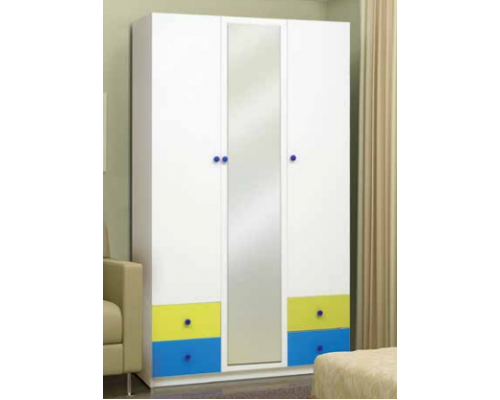 Шкаф 3-х дверный ''Радуга'' с зеркалом